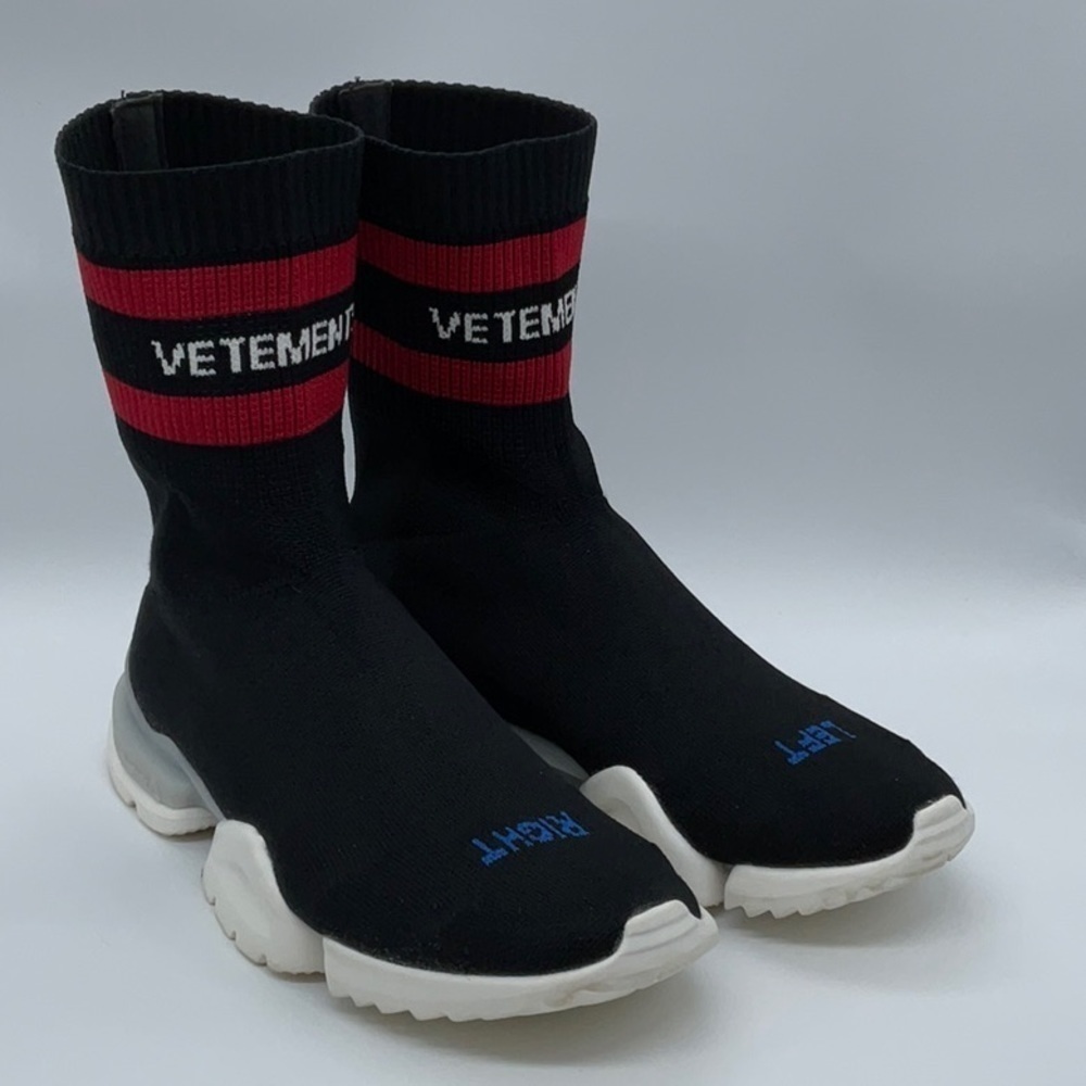 Reebok Vetements Black Sock Sneaker